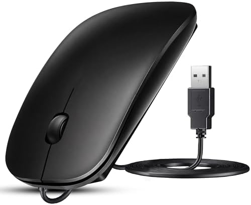 Wired Mouse, Computer Mouse for Right or Left Hand, Ergonomic